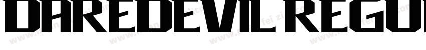 daredevil regular字体转换